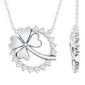 Certified Diamond Lucky 4 Leaf Necklace