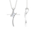 Diamond Cross Pendant Necklace for Women