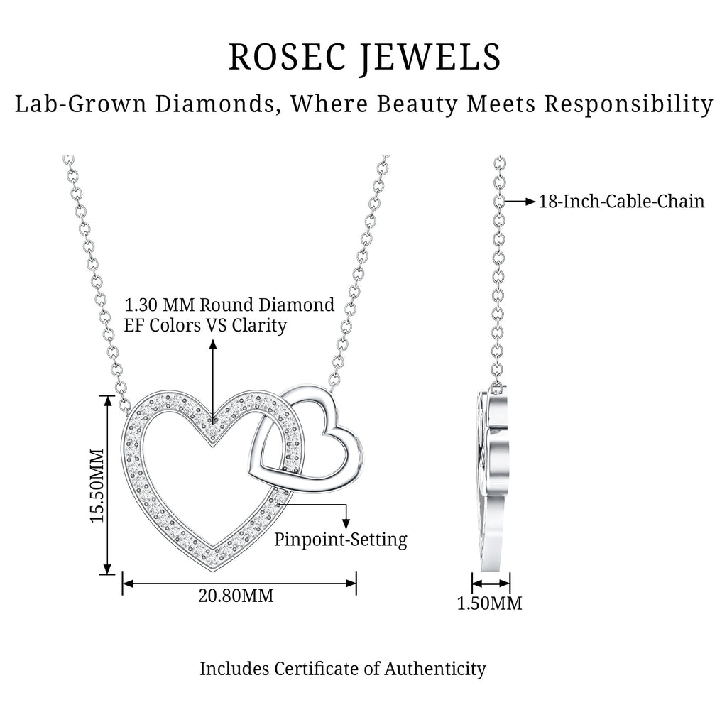 Diamond 2 Heart Promise Necklace