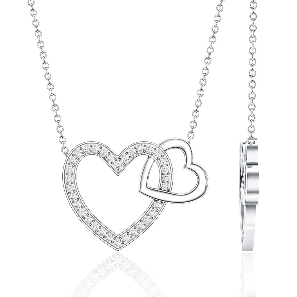Diamond 2 Heart Promise Necklace