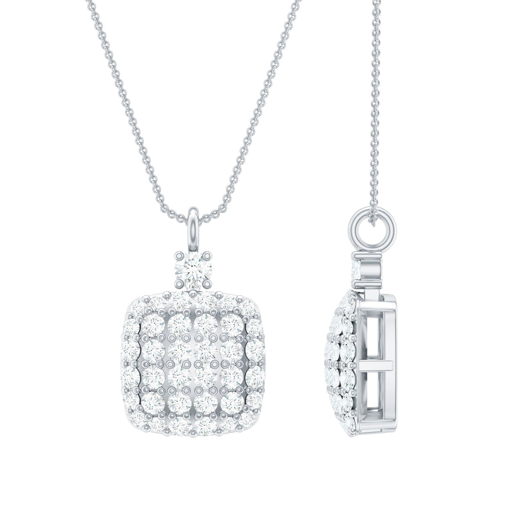 Certified Brilliant Cut Diamond Pendant Necklace