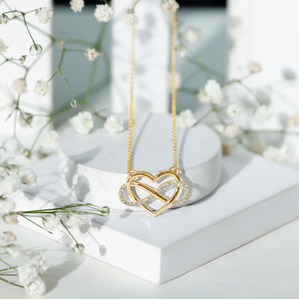 Certified Diamond Infinity Heart Necklace
