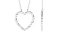 Natural Diamond Heart Necklace for Women