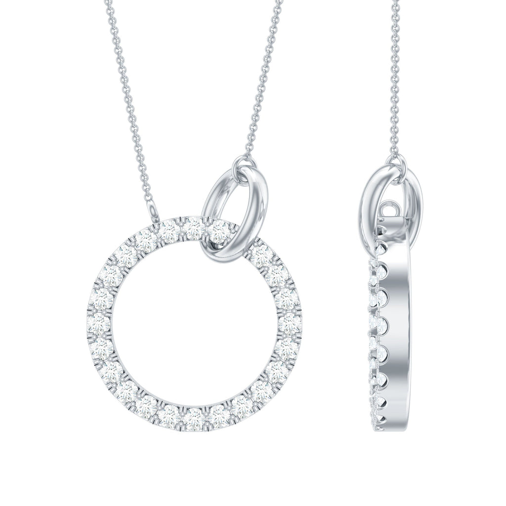 Natural Diamond Eternity Necklace for Women