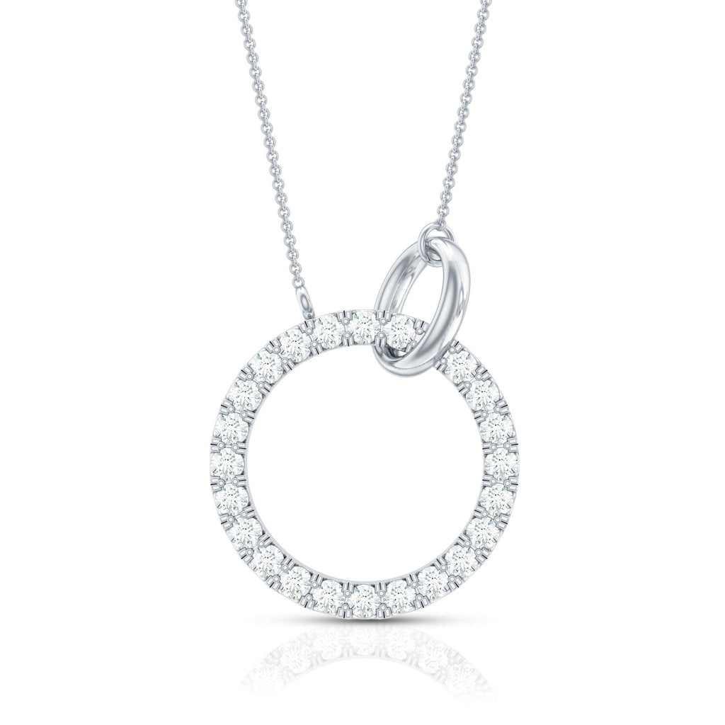 Natural Diamond Eternity Necklace for Women