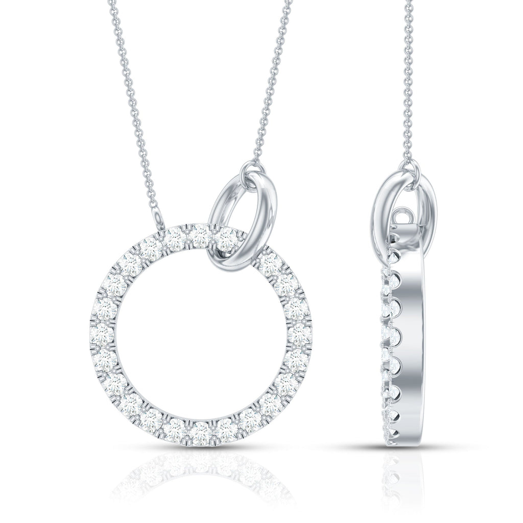 Natural Diamond Eternity Necklace for Women