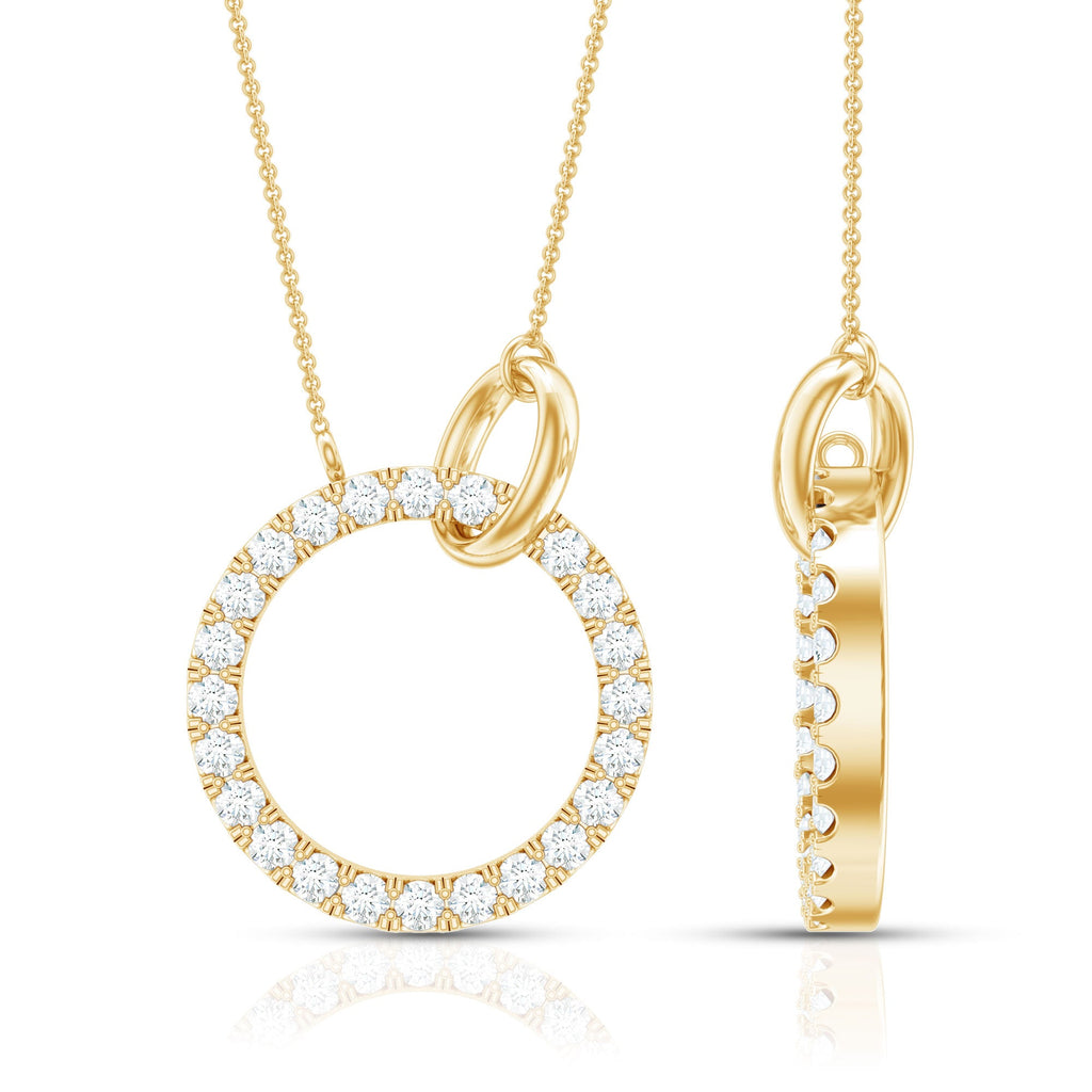 Natural Diamond Eternity Necklace for Women
