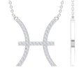 Certified Lab Diamond Pisces Zodiac Sign Necklace