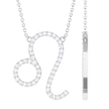 Lab Grown Diamond Leo Zodiac Necklace