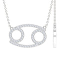 Certified Lab Grown Diamond Star Sign Cancer Necklace