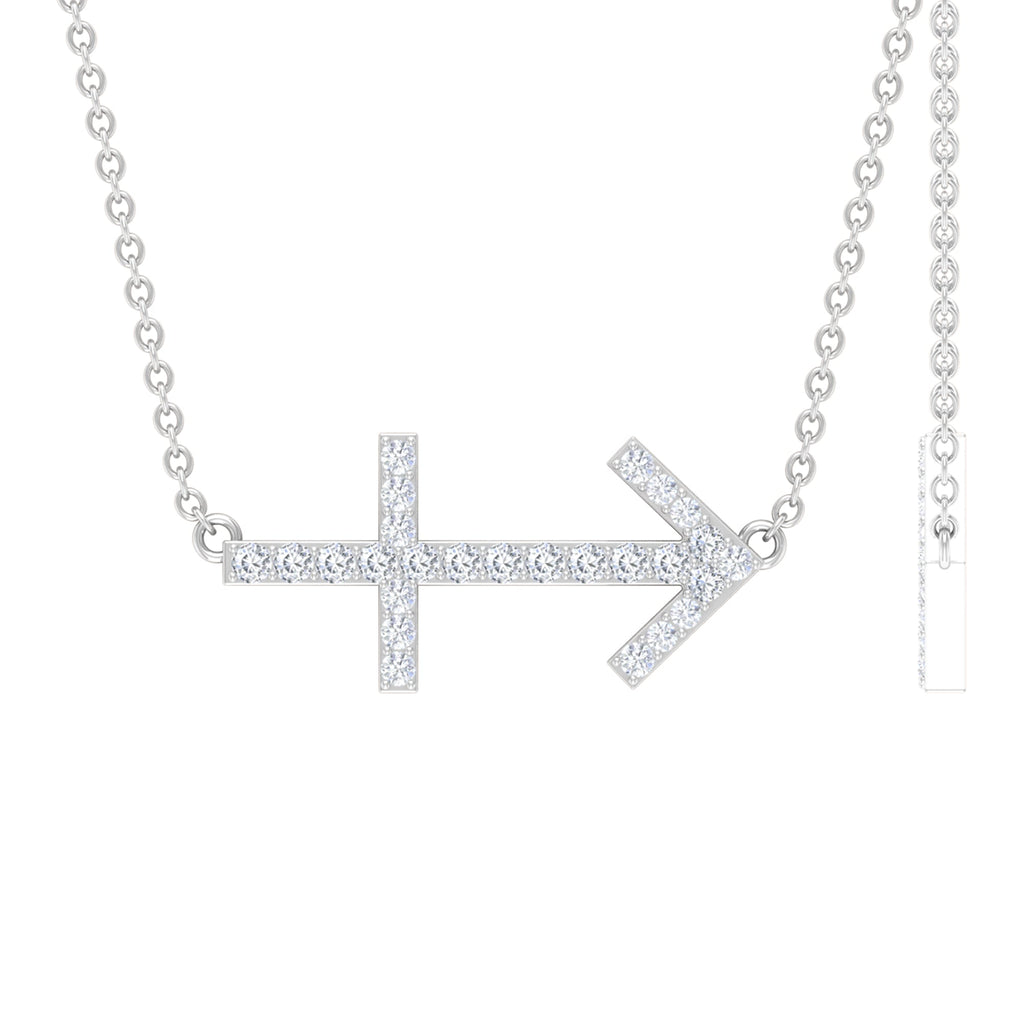 Lab Grown Diamond Sagittarius Zodiac Necklace