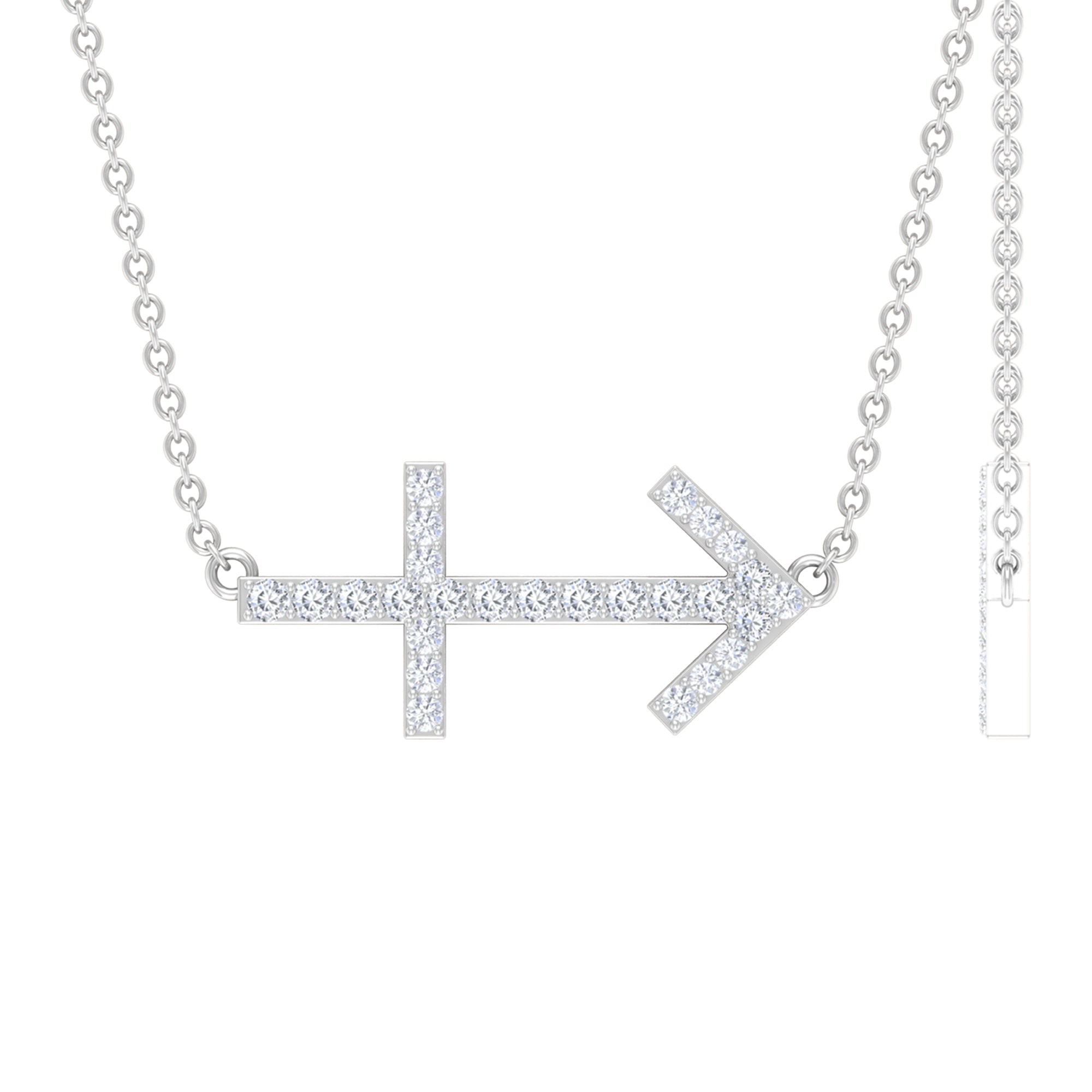 Lab Grown Diamond Sagittarius Zodiac Necklace