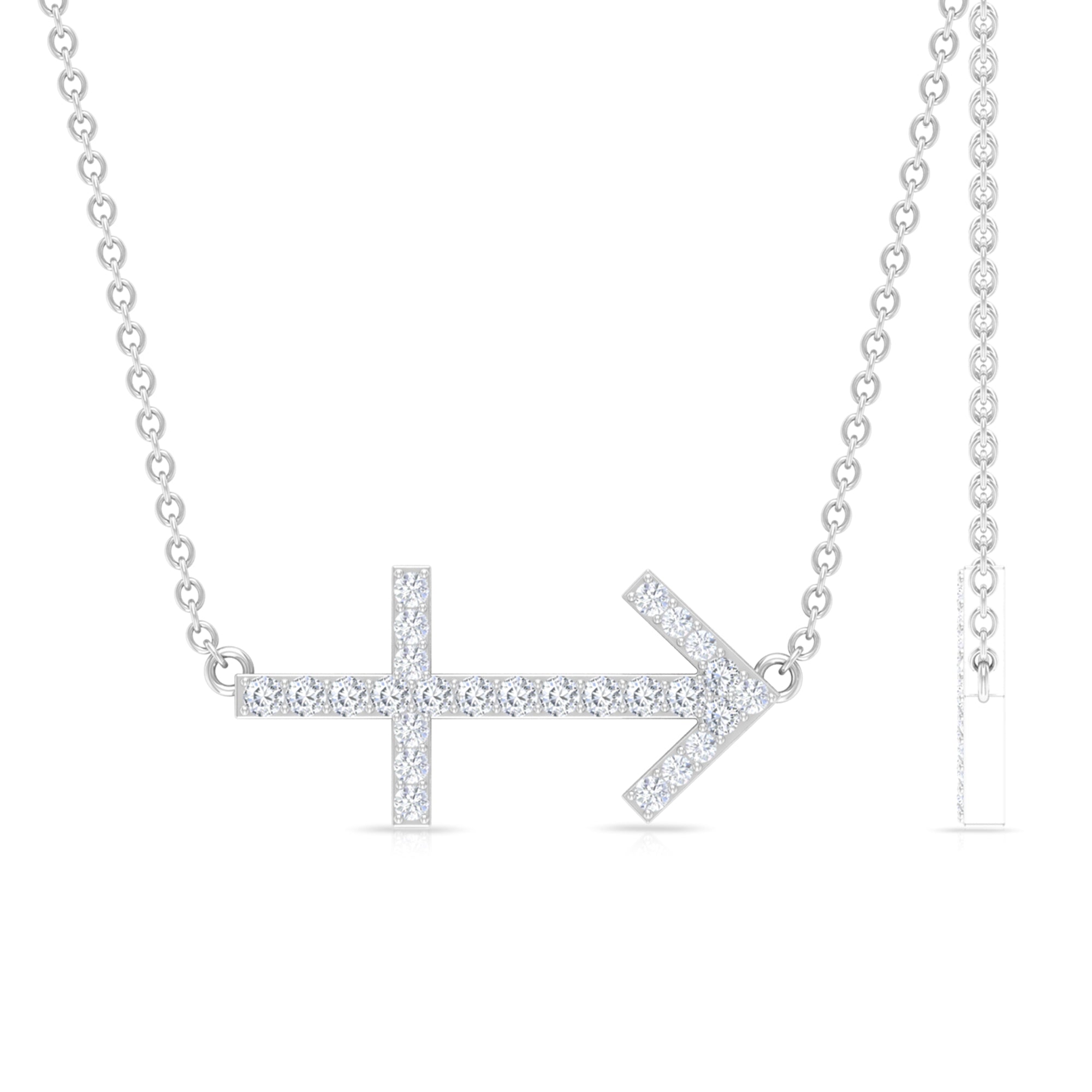 Lab Grown Diamond Sagittarius Zodiac Necklace