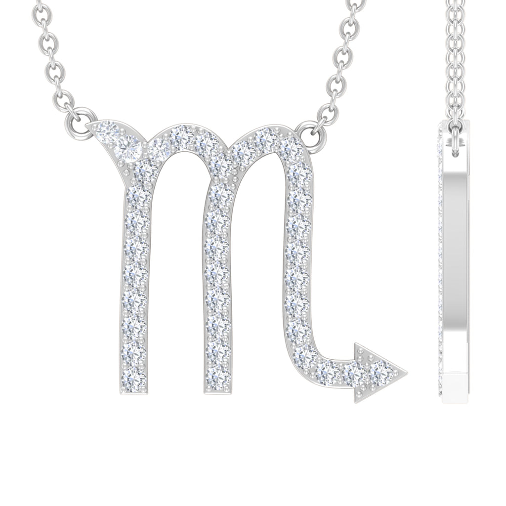 Certified Lab Grown Diamond Scorpio Zodiac Necklace