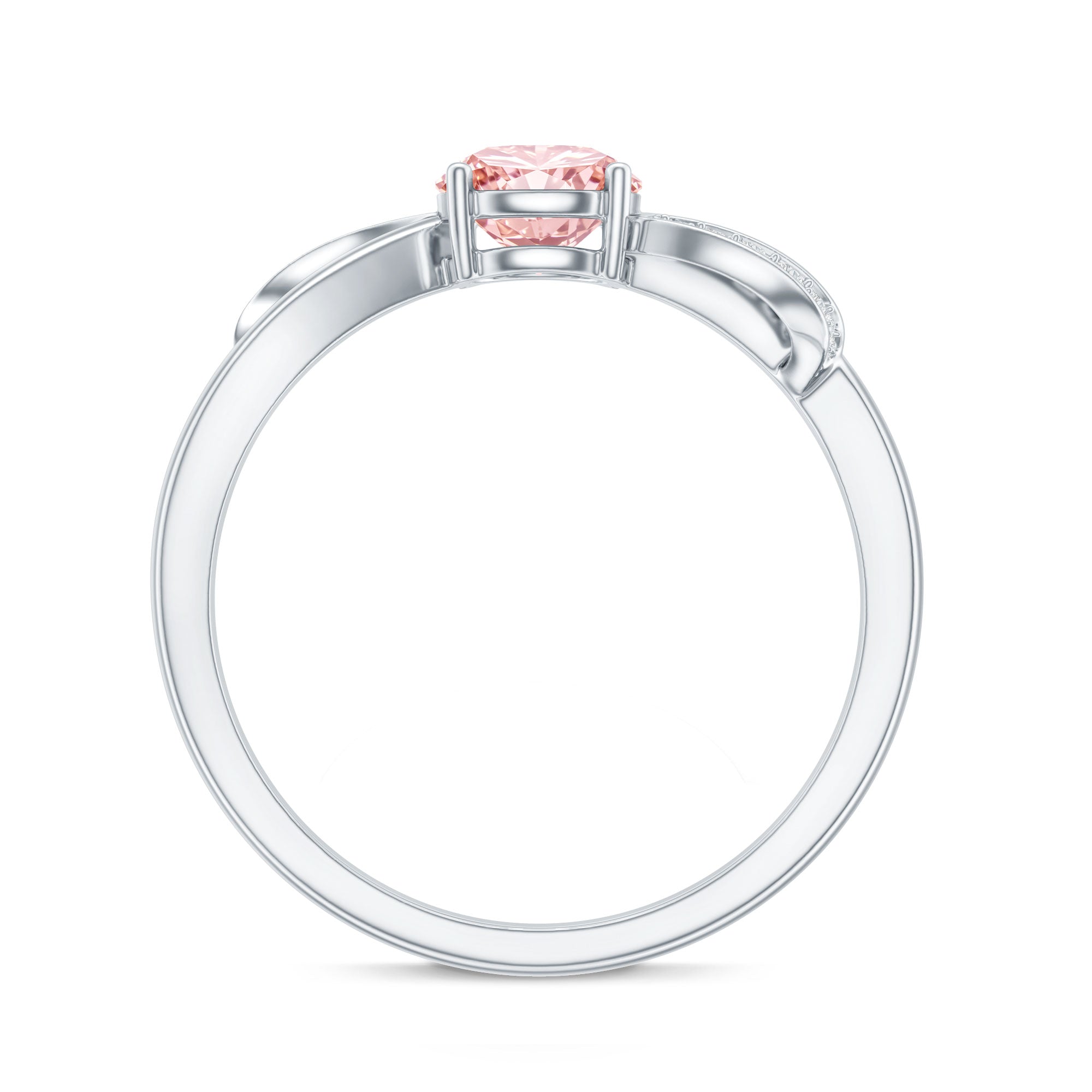 IGI Certified Lab Grown Pink Diamond Classic Engagement Ring