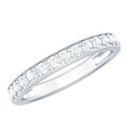 Certified Moissanite Half Eternity Ring