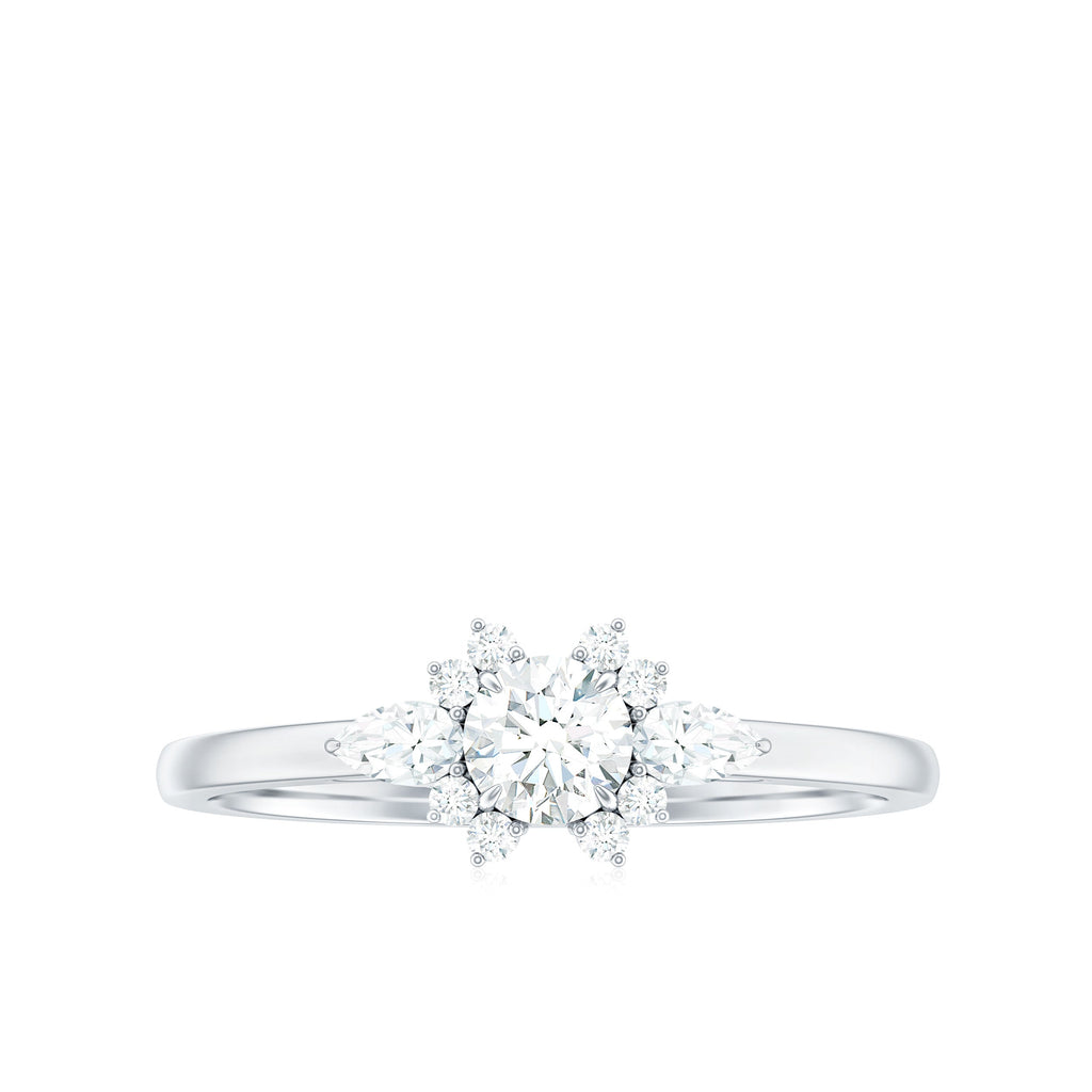 Natural Diamond Promise Ring with Certificate