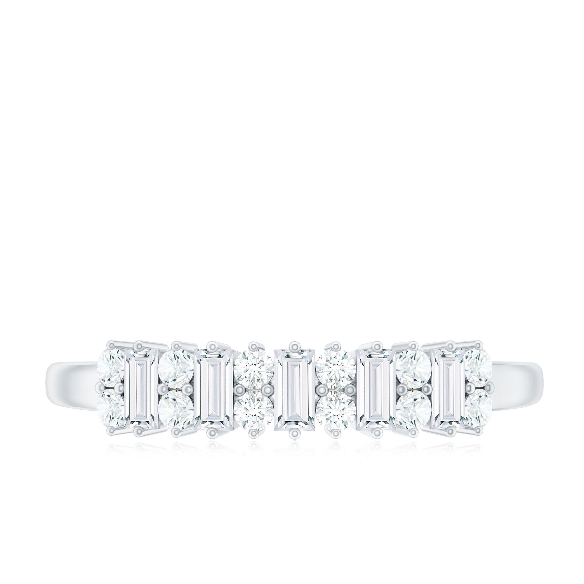 Minimal Natural Diamond Anniversary Ring