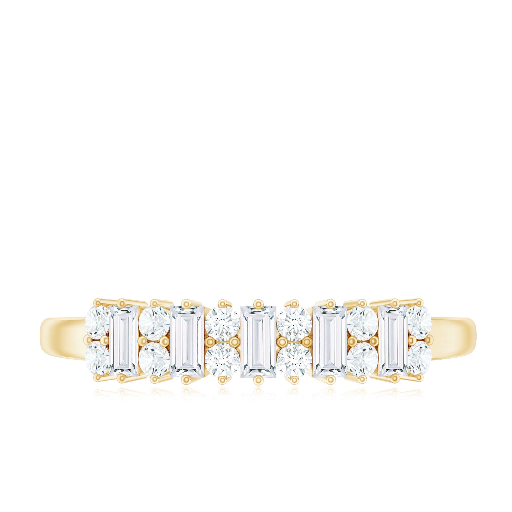 Minimal Natural Diamond Anniversary Ring
