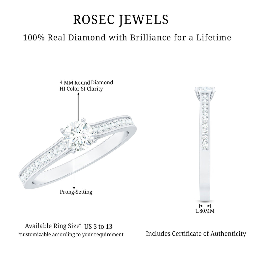 Certified Natural Diamond Promise Ring