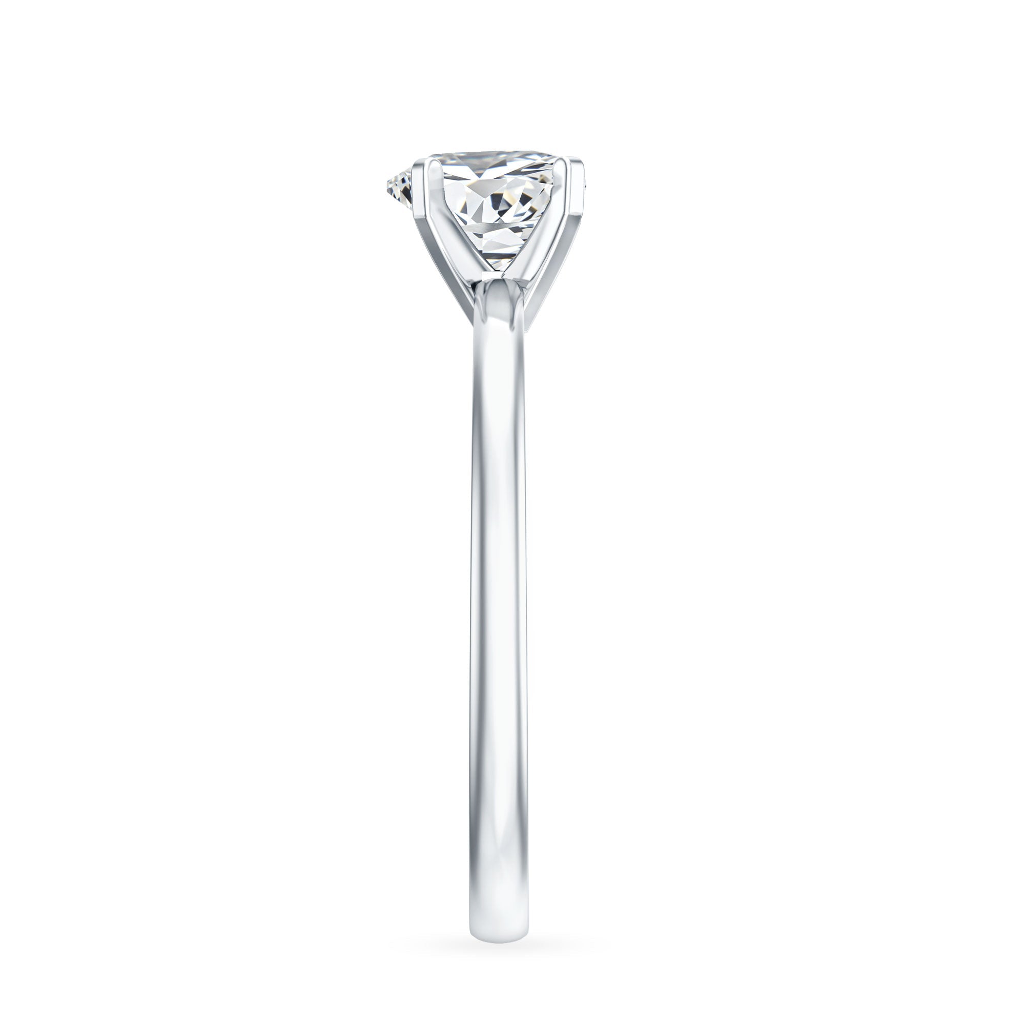 1.5 CT Heart Shape Certified Moissanite Engagement Ring