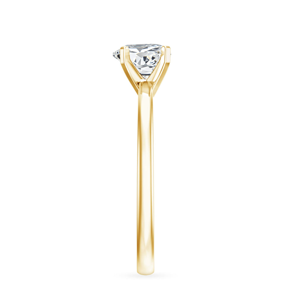 1.5 CT Heart Shape Certified Moissanite Engagement Ring
