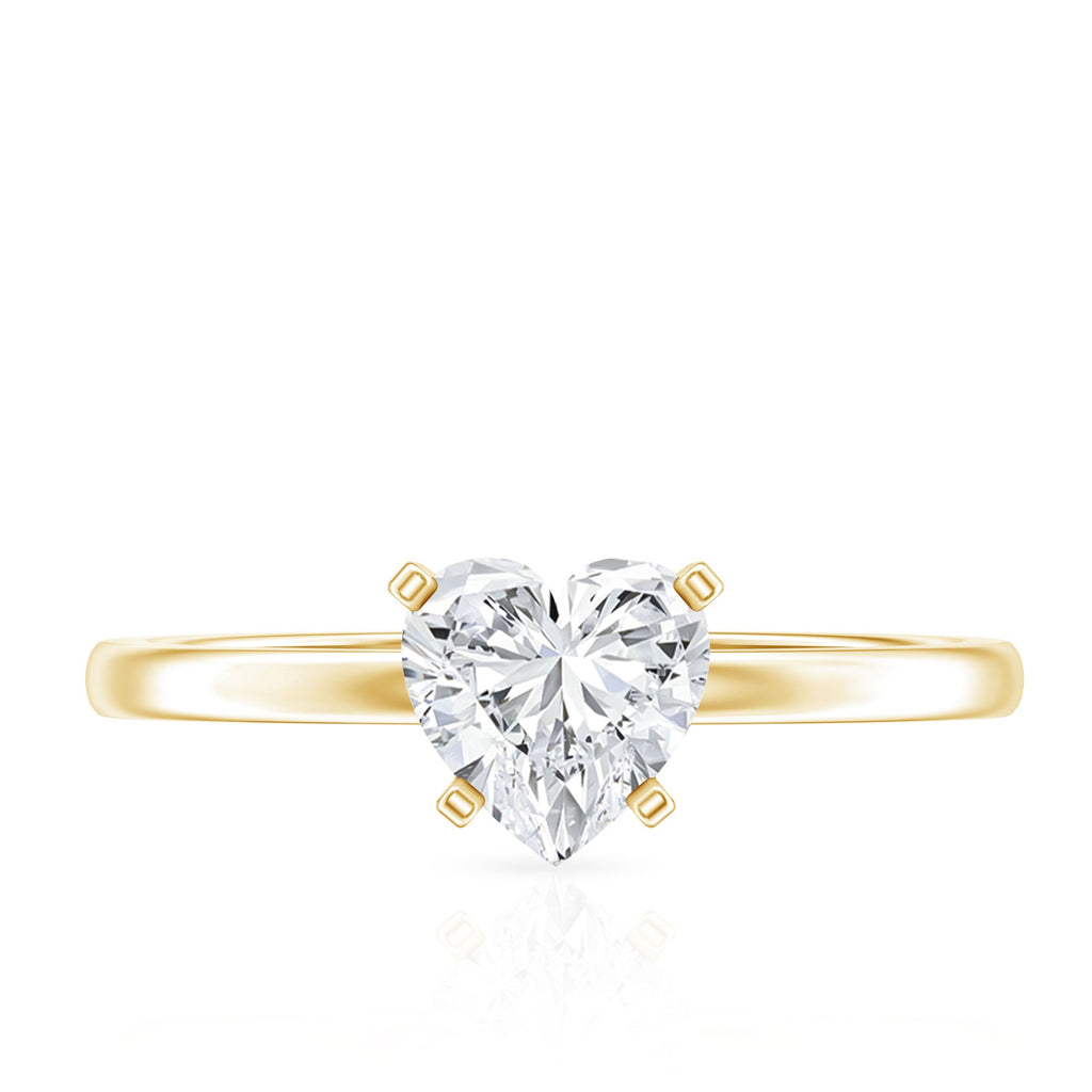 1.5 CT Heart Shape Certified Moissanite Engagement Ring