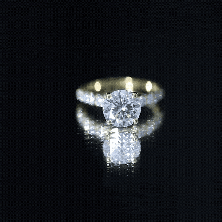 2 Carat Lab Grown Diamond Round Engagement Ring with IGI Certificate