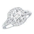 3 Carat Lab Grown Diamond Split Shank Engagement Ring with IGI Certificate