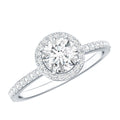 IGI Certified 1 CT Lab Grown Diamond Round Engagement Ring