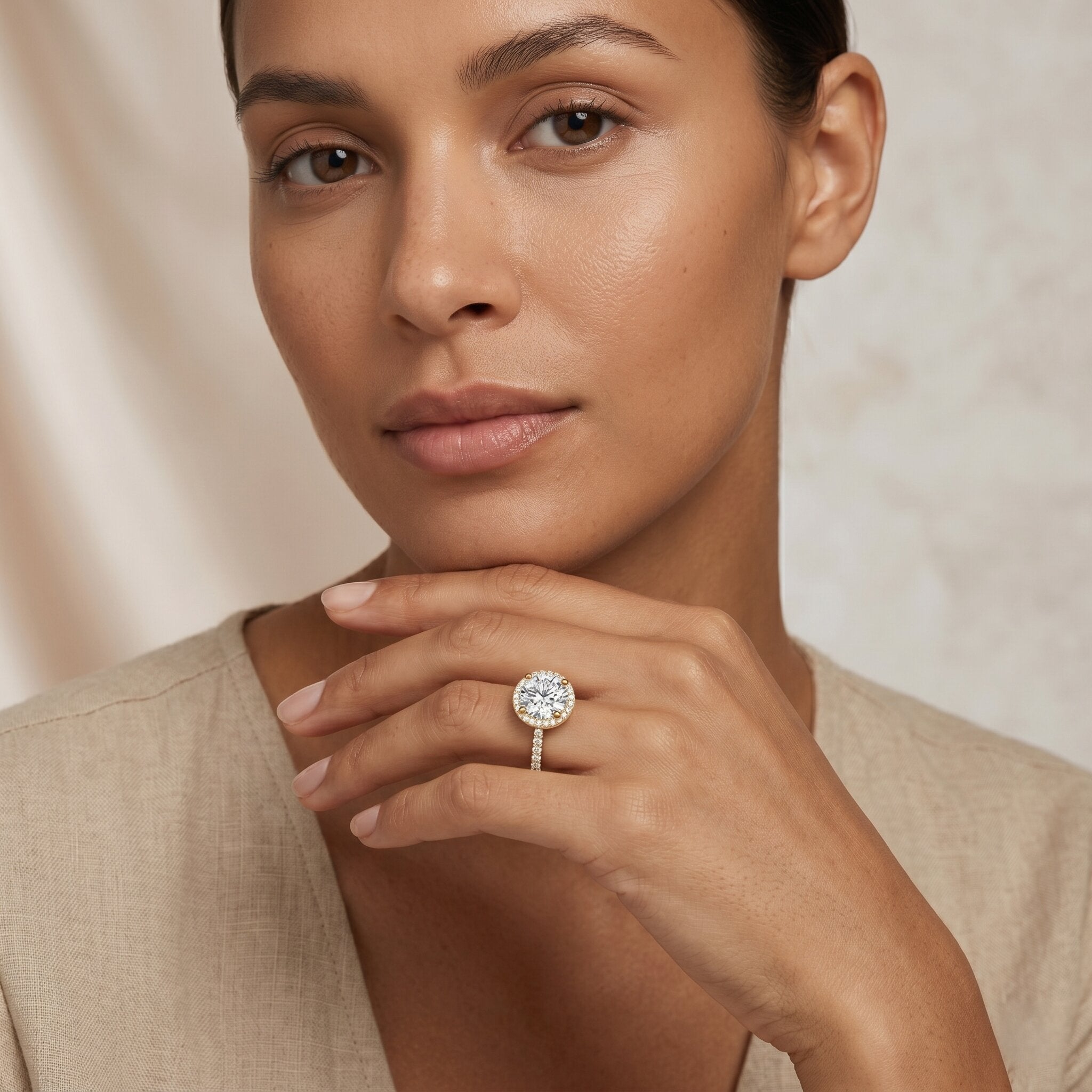 3 Carat IGI Certified Lab Grown Diamond Engagement Ring