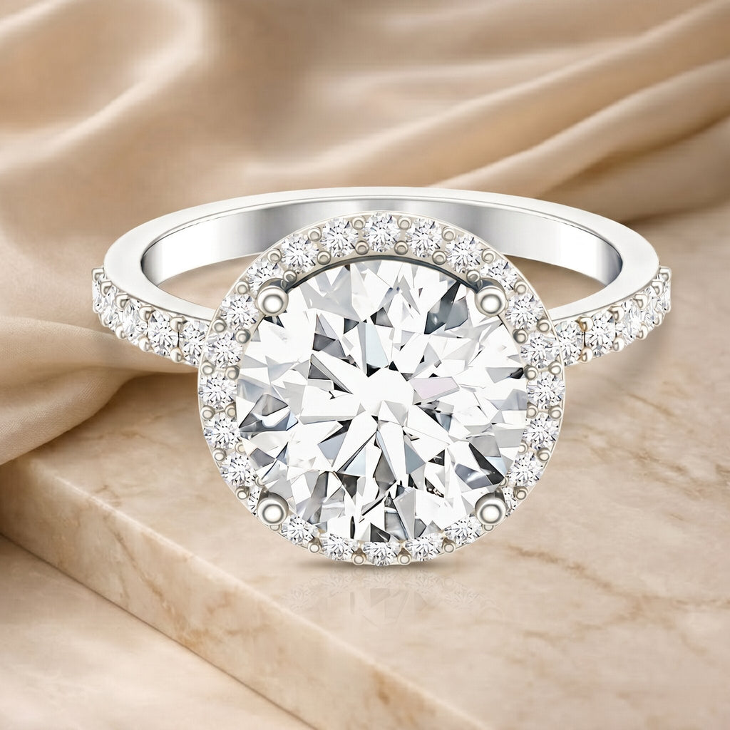 4 Carat Lab Grown Diamond Cocktail Engagement Ring with IGI Certificate
