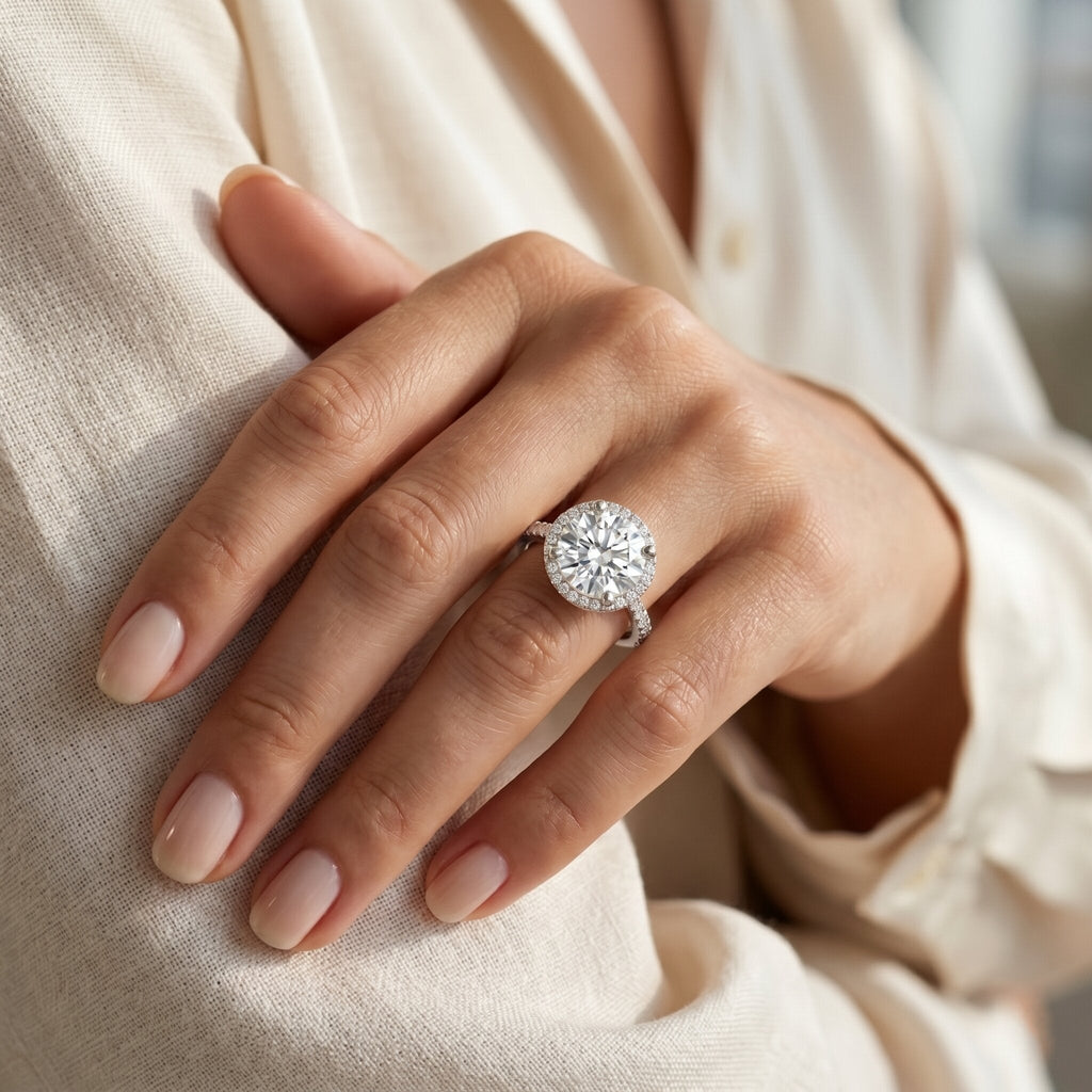 4 Carat Lab Grown Diamond Cocktail Engagement Ring with IGI Certificate