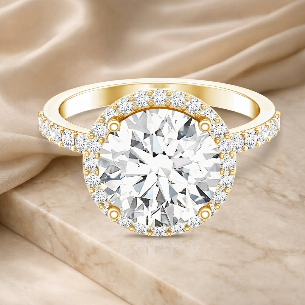 4 Carat Lab Grown Diamond Cocktail Engagement Ring with IGI Certificate