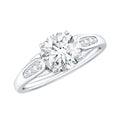 Brilliant Cut D-VS1 clarity Moissanite Engagement Ring for Women