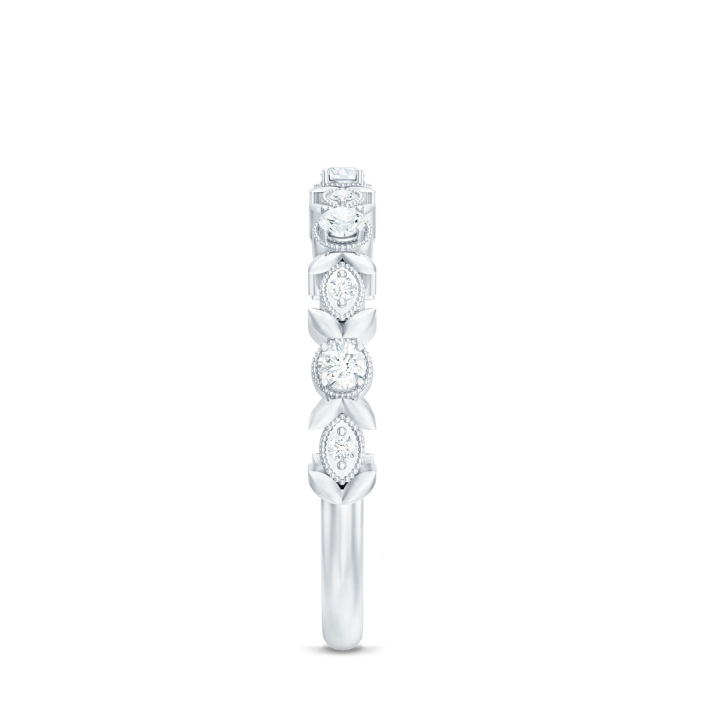 Nature Inspired Diamond Wedding Ring