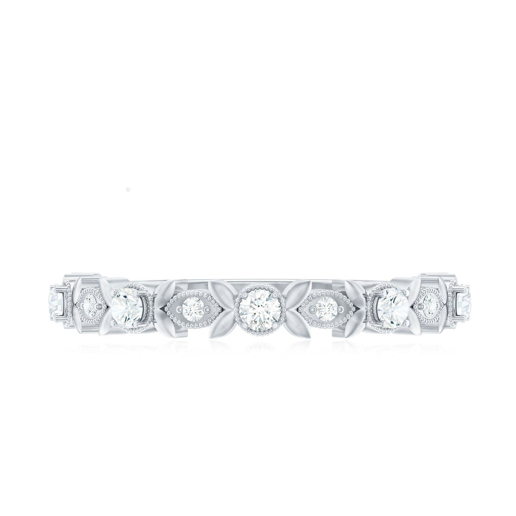 Nature Inspired Diamond Wedding Ring