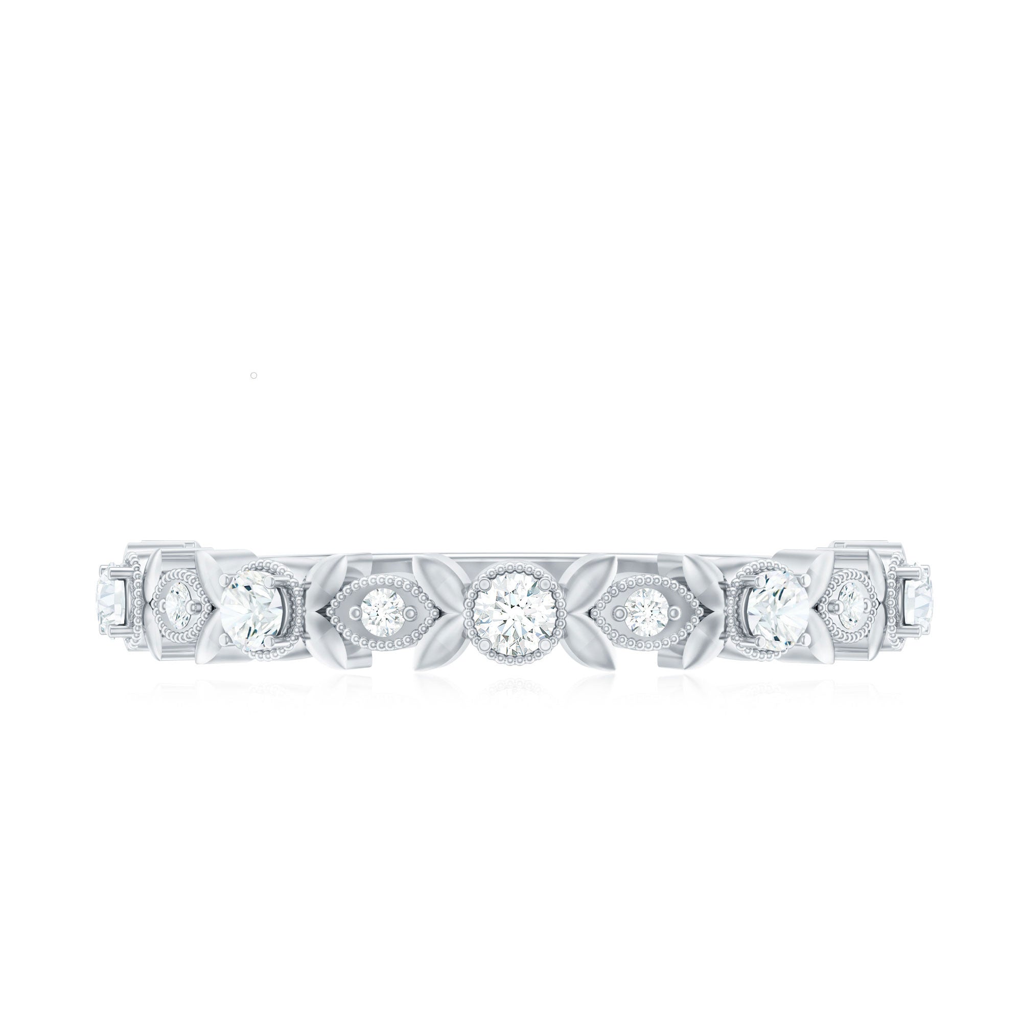 Nature Inspired Diamond Wedding Ring
