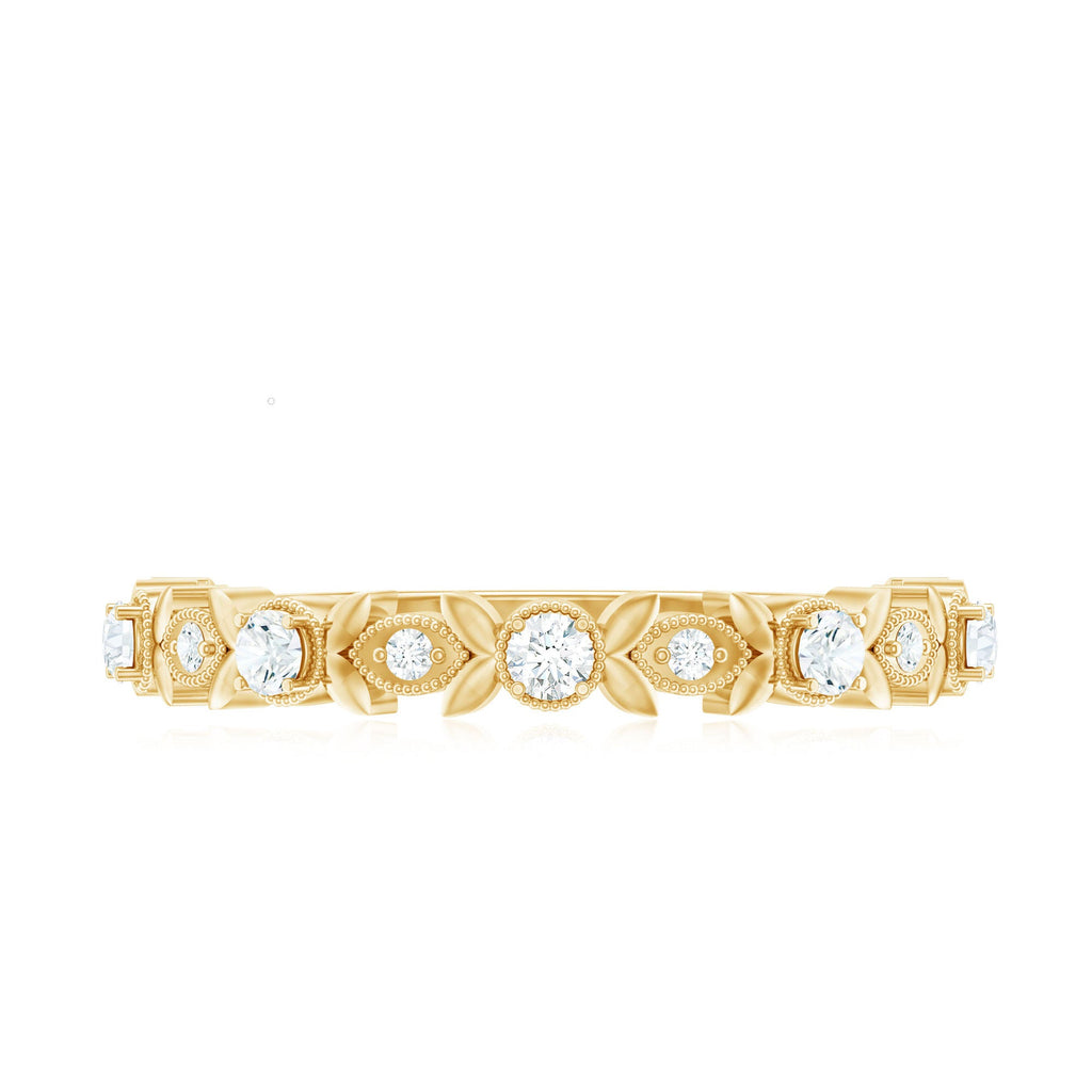 Nature Inspired Diamond Wedding Ring