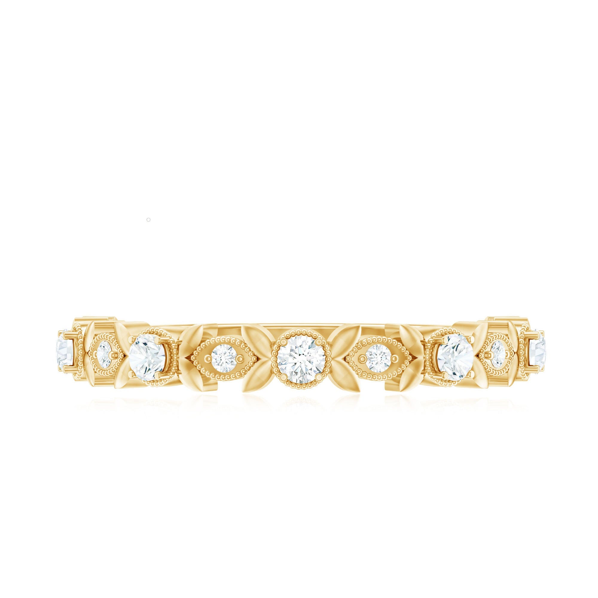 Nature Inspired Diamond Wedding Ring