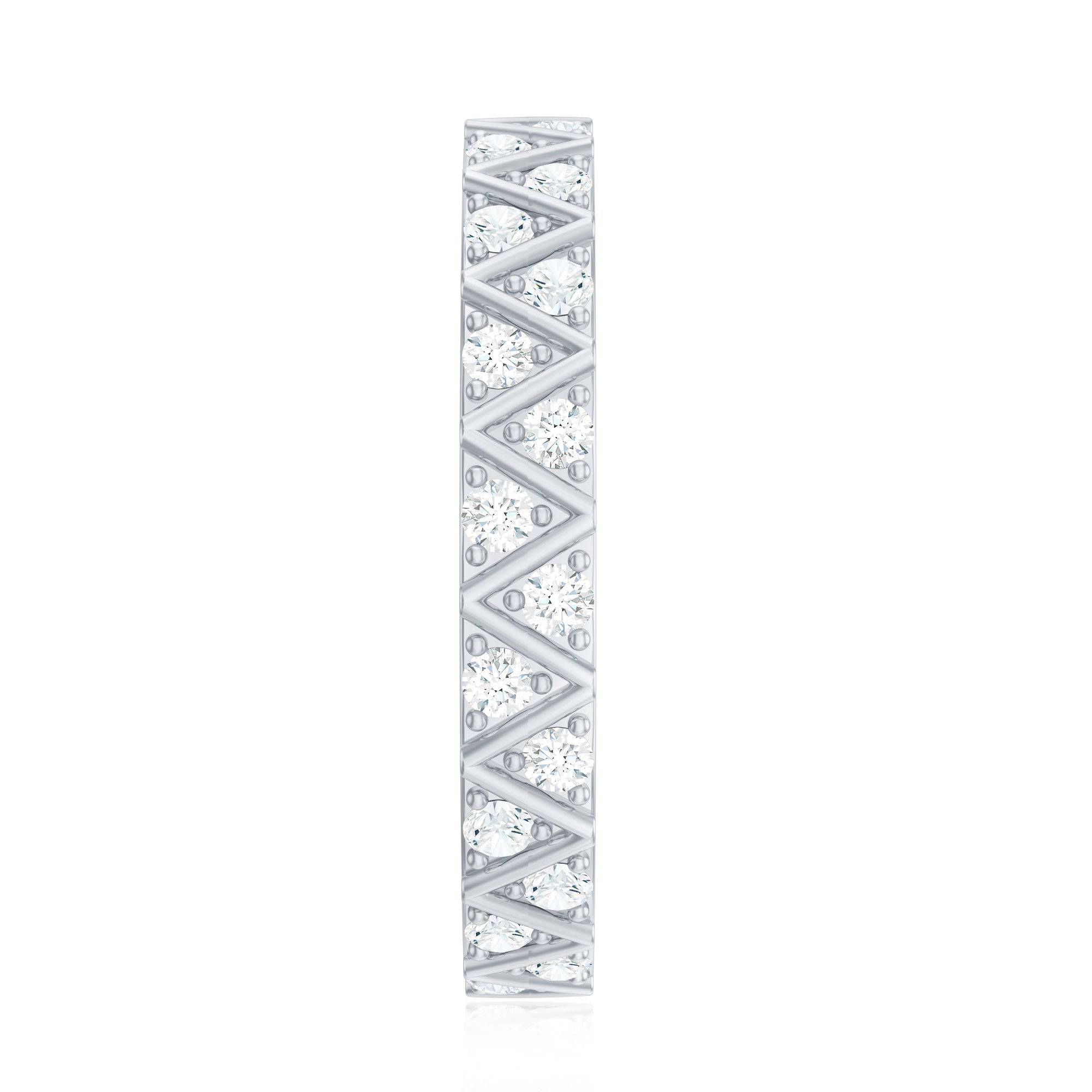 Diamond Band Ring in Surface Prong Set