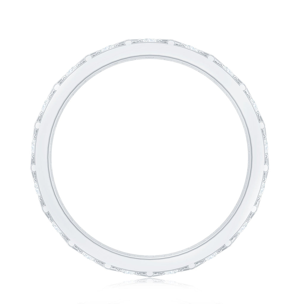 Diamond Band Ring in Surface Prong Set