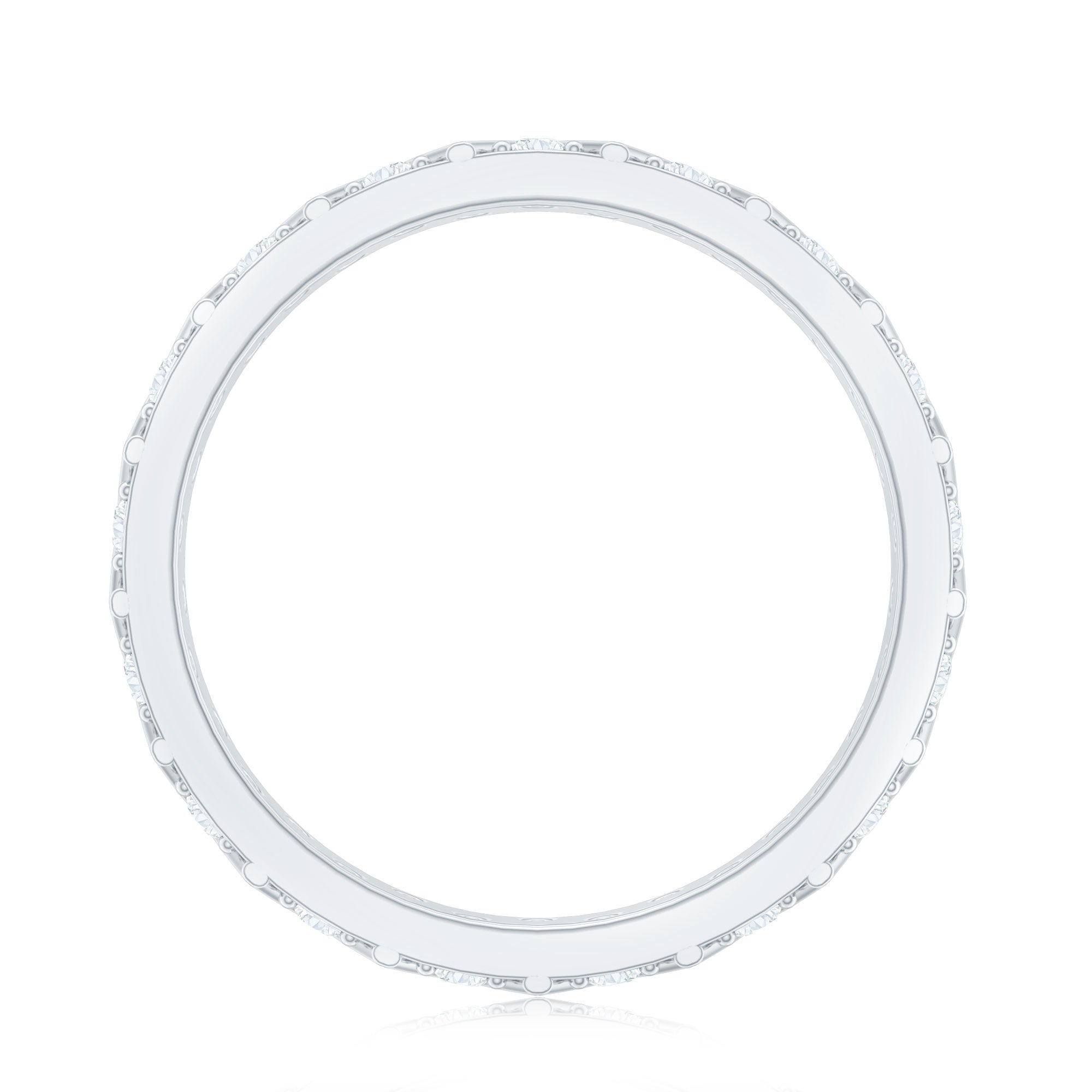 Diamond Band Ring in Surface Prong Set