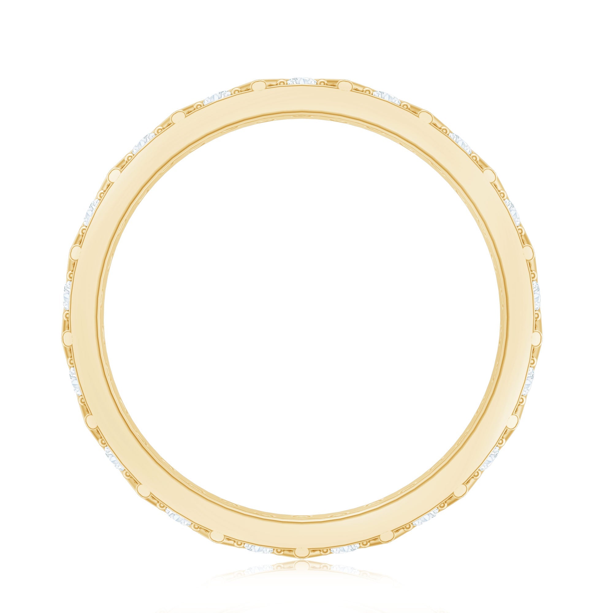 Diamond Band Ring in Surface Prong Set