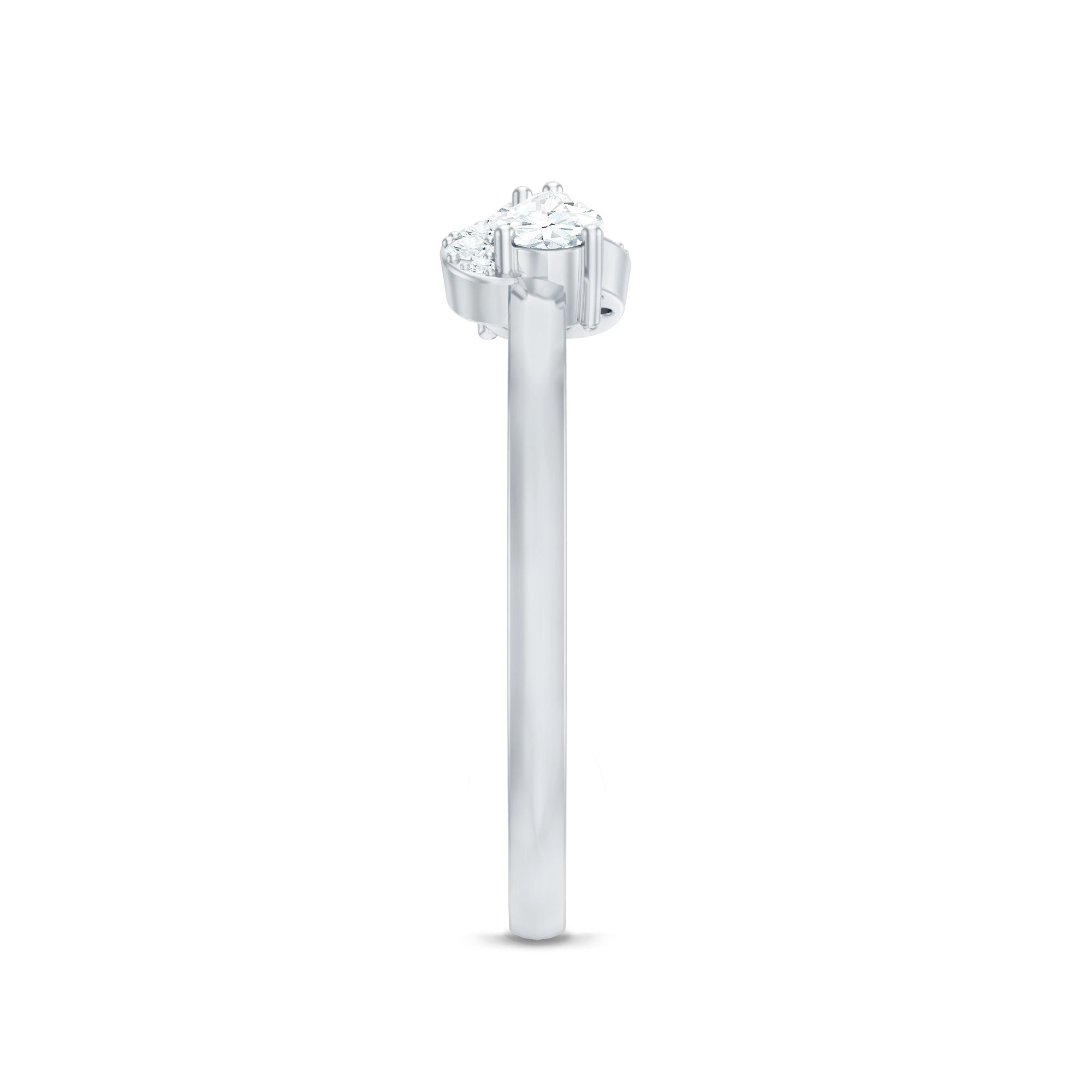 Brilliant Cut Moissanite Infinity Promise Ring for Her
