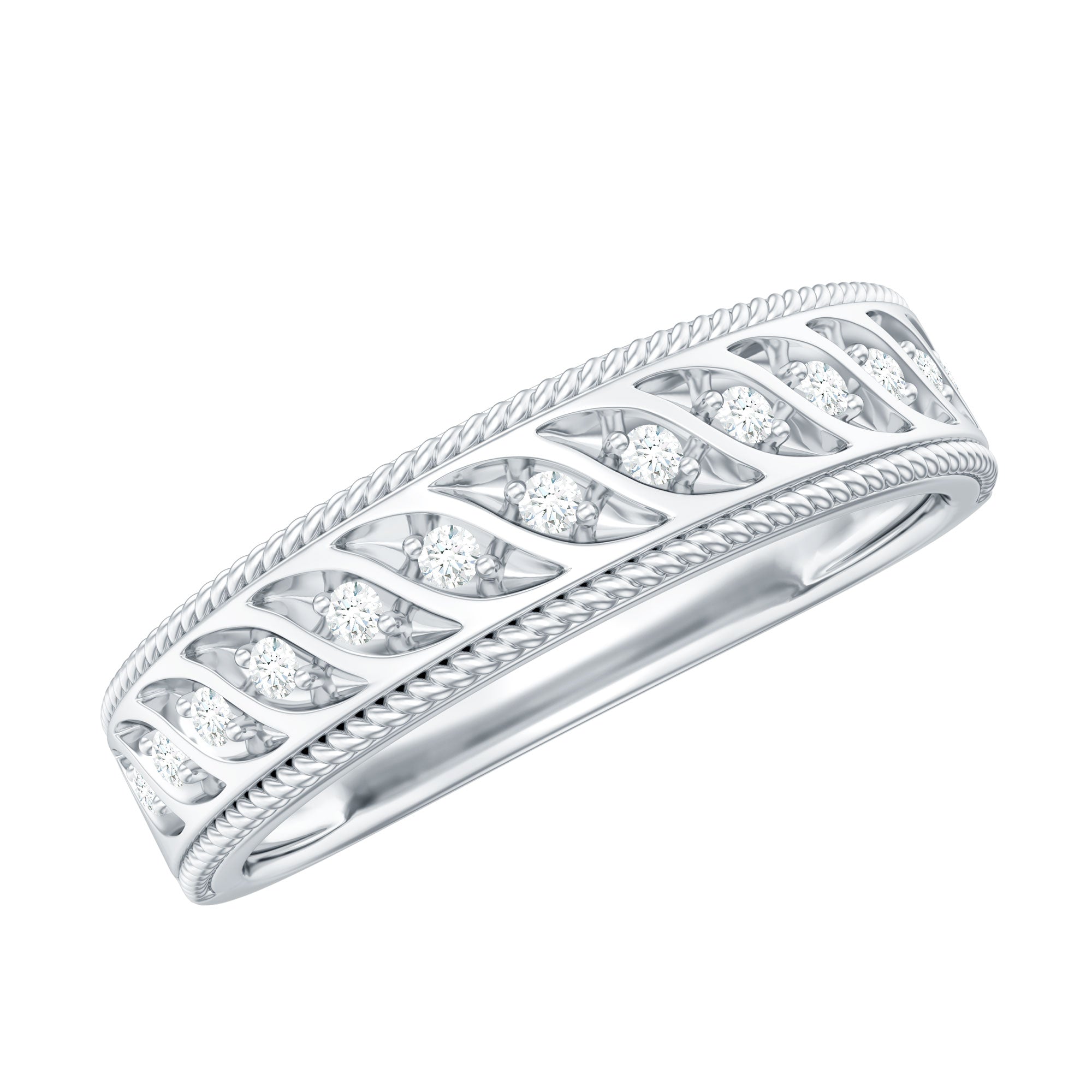 Designer Diamond Wedding Band Ring for Women