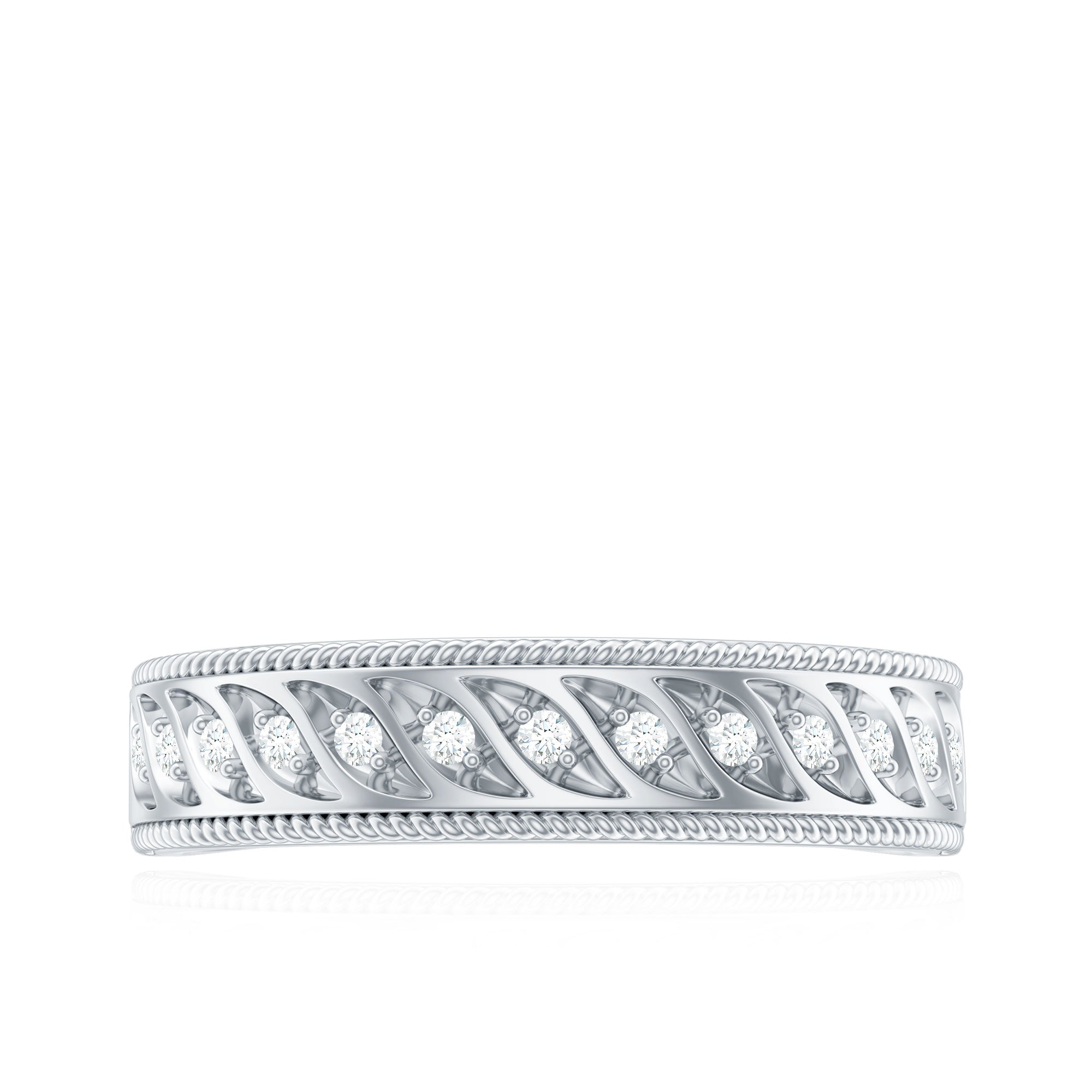Designer Diamond Wedding Band Ring for Women