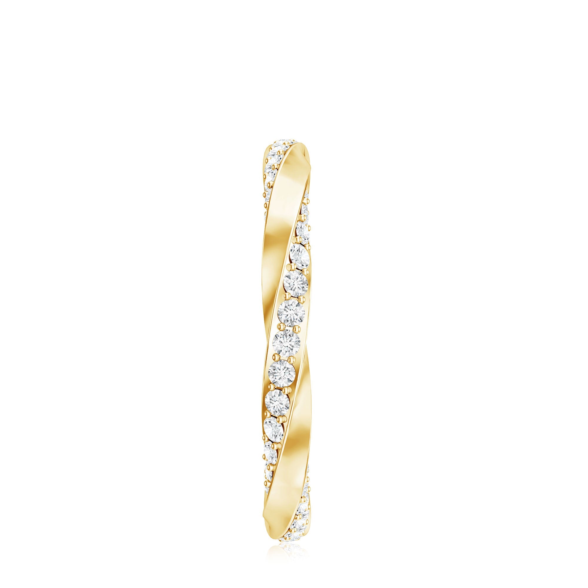 Certified Real Diamond Twisted Eternity Ring