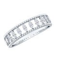 Natural Marquise Diamond Half Eternity Wedding Band
