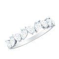 Natural Pear Shape Diamond Half Eternity Ring for Women